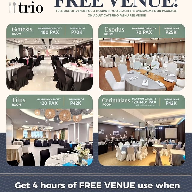 Catering Trio PH Event Venues